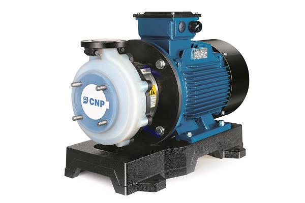 單級(jí)臥式氟塑料離心泵，配加長(zhǎng)軸電機(jī)，軸向入口和徑向出口，電機(jī)軸與葉輪為直聯(lián)式，過(guò)流部件均采用氟塑料（F26、F46）。